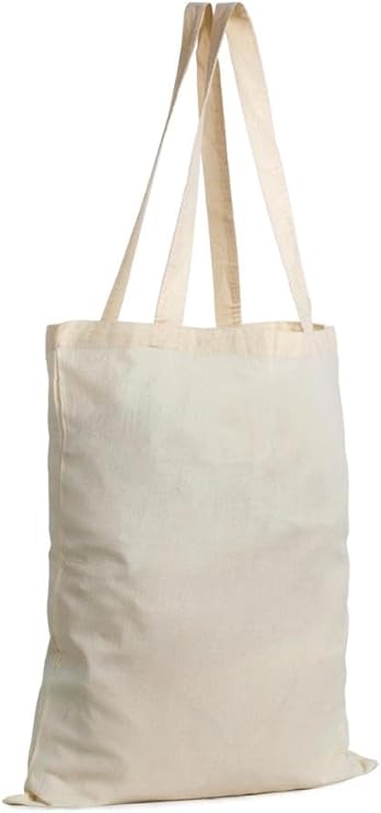 Tote bags made of 100% natural cotton, jute, reusable environmentally