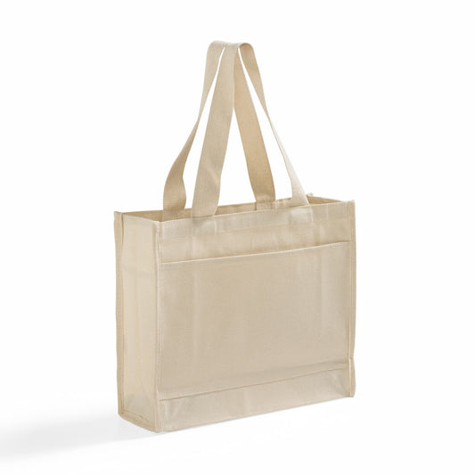 Tote aus Canvas mit farbigem Besatz