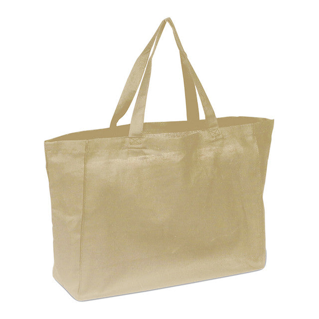 Cotton Travel Tote Bags With Full Side And Bottom Gusset