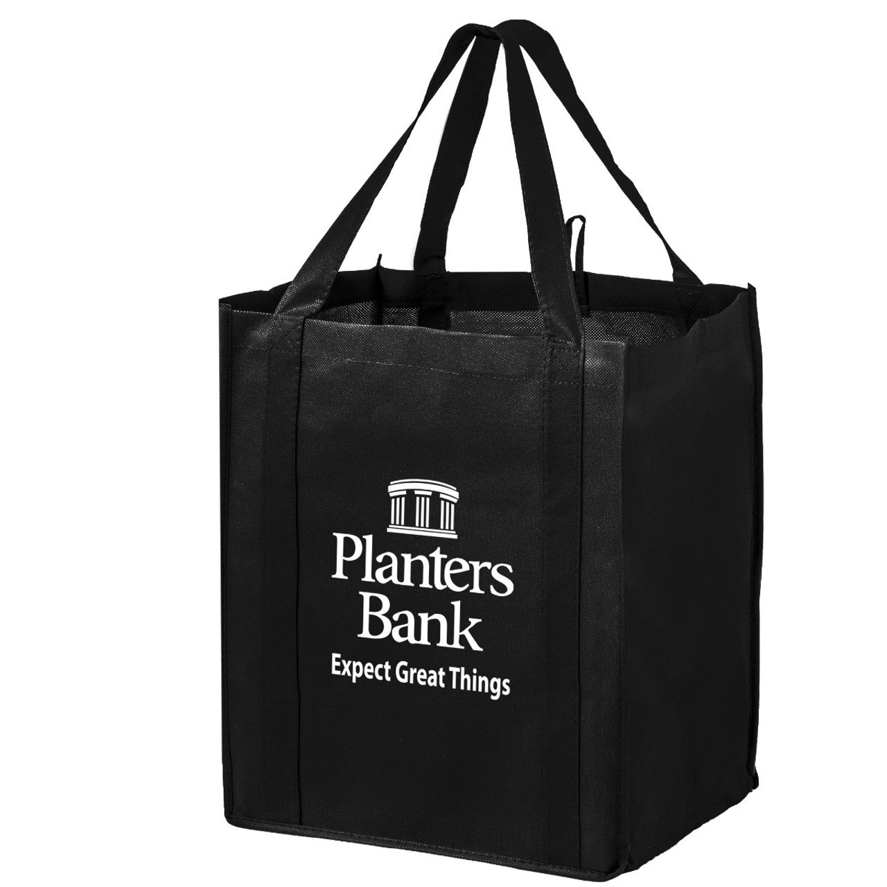 Non-Woven Wine And Grocery Combo Tote Bags With 13"W X 15"H X 10"G