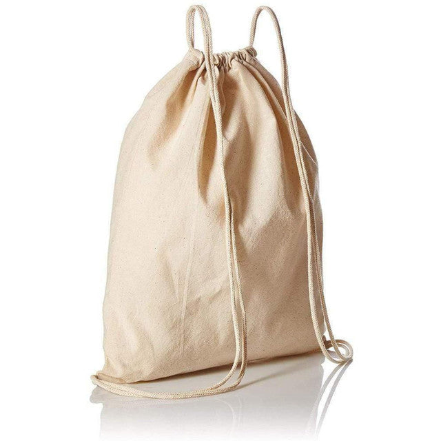 Organic Cotton Canvas Drawstring Bags In Bulk - OR18