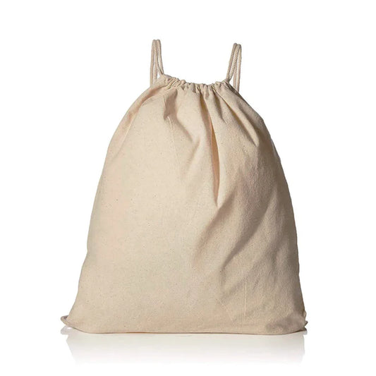 Organic Cotton Drawstring Backpacks