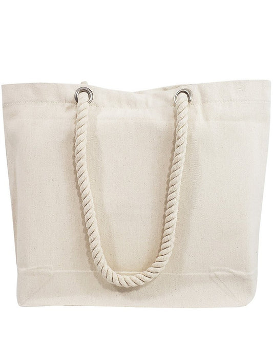 Wholesale Canvas Beach Tote Bags With Rope Handles