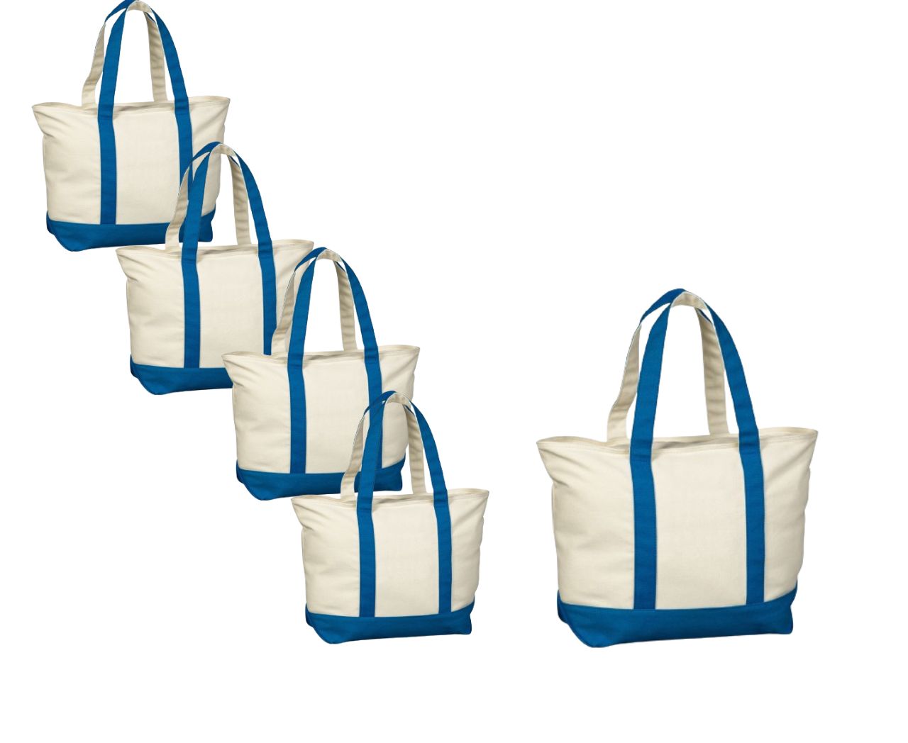 Wholesale Med. Canvas Boat Totes (Heavy Duty)